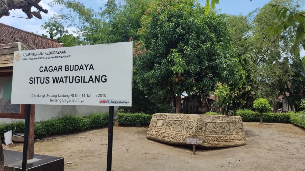 Cagar Budaya Situs Watu Gilang di Desa Baturetno, Banguntapan, Bantul